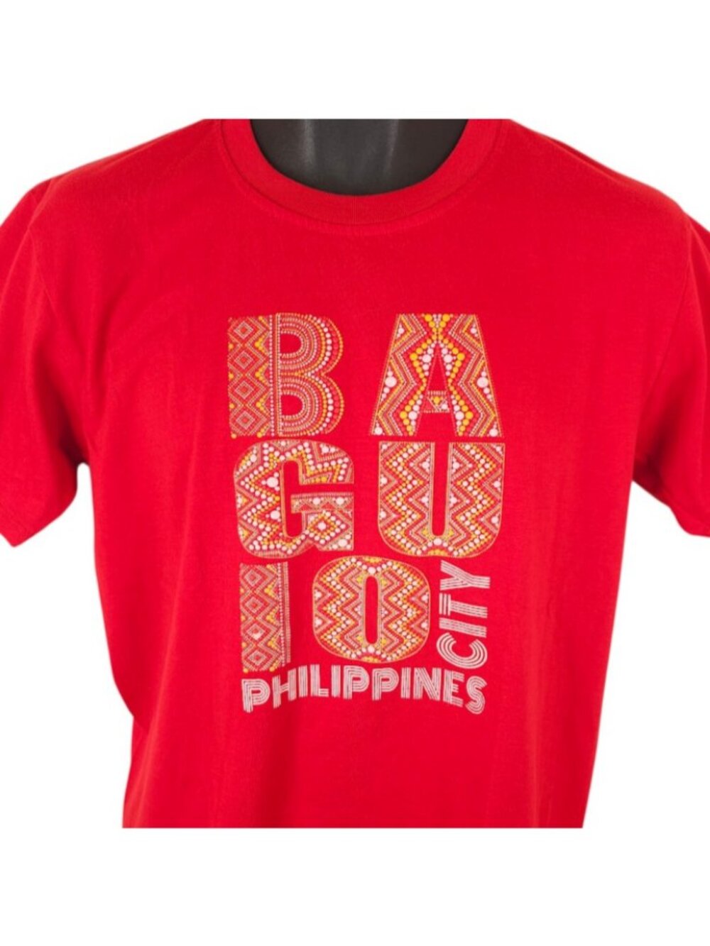 Baguio Philippines T Shirt Mens Size Medium Red Travel Destination Tee